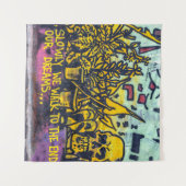 Tenture Graffiti urbain Art Abstrait (Devant (Horizontal))