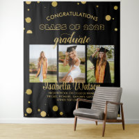 Grand 3 Photos Graduation Party BlackGold fond