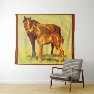 Tenture grand cheval petit cheval