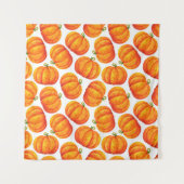 Tenture Grand citrouille orange. Impression simple avec aq (Devant (Horizontal))