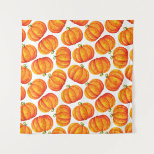 Tenture Grand citrouille orange. Impression simple avec aq