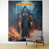 Tenture Grand Fond Suspendu de Fantôme pour Halloween (En situation)