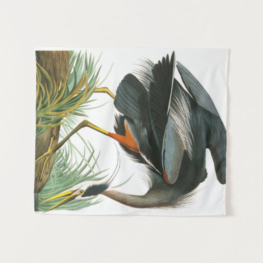 Tenture Grand héron bleu par John James Audubon (Devant (Horizontal))