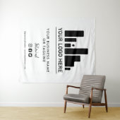 Tenture Grand logo et arrière-plan pour les médias sociaux (En situation (horizontale))