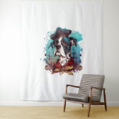 Tenture Grand pirate de chien Dane (En situation)
