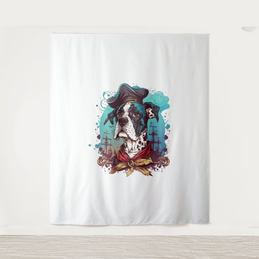 Tenture Grand pirate de chien Dane (Devant)