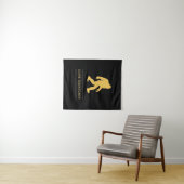 Tenture Grand Squatchin allé par pied drôle Sasquatch (En situation (horizontale))