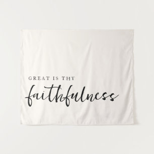 Tenture Grande est ta fidélité Minimaliste Typographie