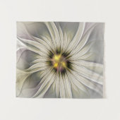 Tenture Grande Fleur d'ivoire, Abstrait Art Fractal Modern (Devant (Horizontal))