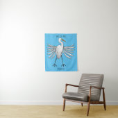 Tenture Grande illustration de dessin animé d'aigrette (En situation)