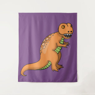 Tenture Grande mignonne T-Rex enfants mur pendaison pour l