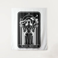 Grande Prêtresse du Tarot Femme Fumant de l'Herbe