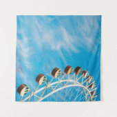 Tenture Grande roue blanche sous ciel clair le matin (Devant (Horizontal))