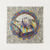 Tenture Grande sphinx égyptienne - Art mosaïque (Devant (Horizontal))