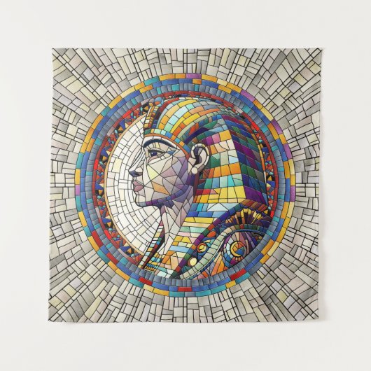 Tenture Grande sphinx égyptienne - Art mosaïque (Devant)