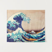 Tenture Grande vague de Kanagawa Vintage art japonais (Devant (Horizontal))