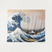Tenture Grande vague, Hokusai, Ukiyo-e (Devant (Horizontal))