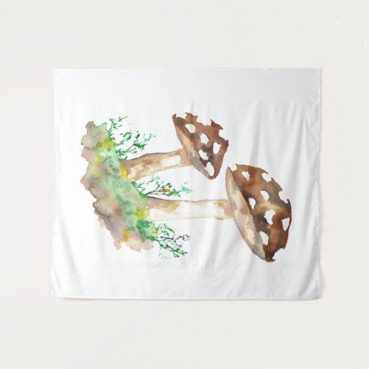 Tenture Grands champignons Brown (Devant (Horizontal))