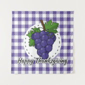 Tenture Grape on Violet Plaid (Devant)