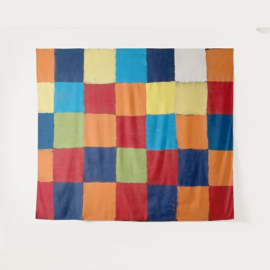 Tenture Graphique couleur "Qu 1" | Paul Klee | (Devant (Horizontal))