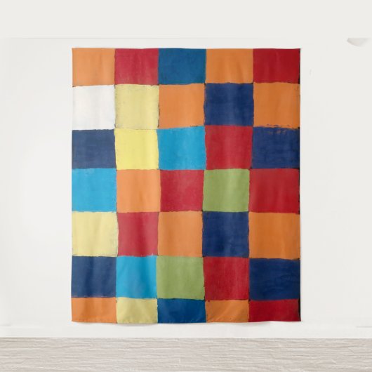 Tenture Graphique couleur "Qu 1" | Paul Klee | (Devant)