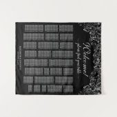 Tenture Graphique de placement élégant noir et argenté gra (Devant (Horizontal))
