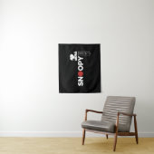 Tenture Graphique de typographie japonaise Snoopy 2 (En situation)