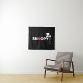 Tenture Graphique de typographie japonaise Snoopy 2 (En situation (horizontale))