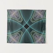 Tenture Graphique géométrique Turquoise moderne (Devant (Horizontal))