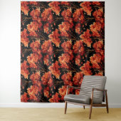 Tenture Graphique Motif sans couture Red Fall Maple Tree (En situation)