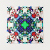 Tenture Graphiques informatiques. Illustration d'un flo ab (Devant)