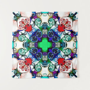 Tenture Graphiques informatiques. Illustration d'un flo ab