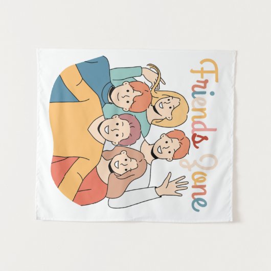 Tenture Graphisme de l'équipe d'amitié (Devant (Horizontal))