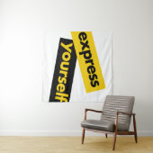 Tenture Graphisme moderne, vibrant et audacieux de Exprime (En situation (horizontale))