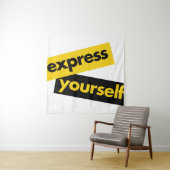Tenture Graphisme moderne, vibrant et audacieux de Exprime (En situation)