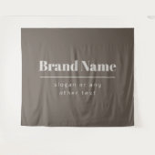 Tenture Gras moderne foncé & clair Beige Marque ou Entrepr (Devant (Horizontal))