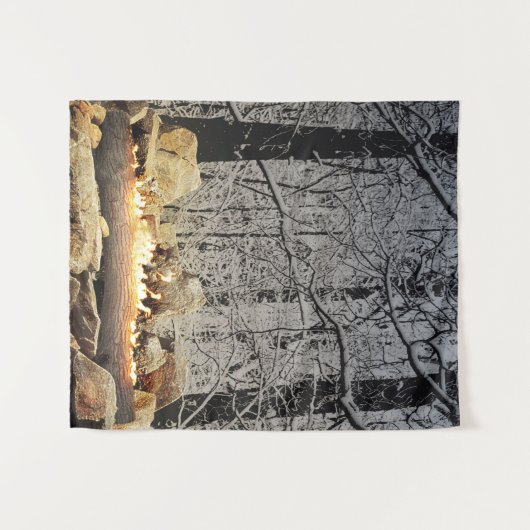 Tenture Gravure du journal de yule (Devant (Horizontal))