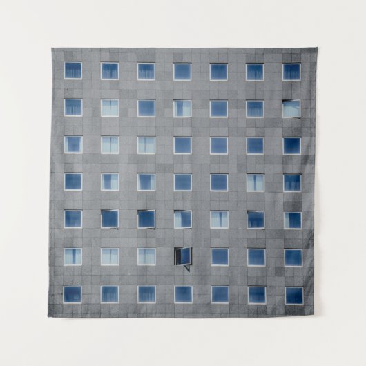 Tenture Gray concrete building photography (Devant)