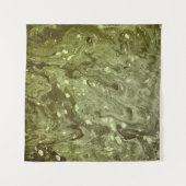 Tenture Green abstract painting (Devant (Horizontal))