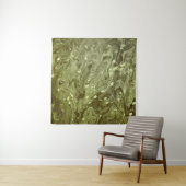 Tenture Green abstract painting (En situation)