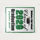 Tenture Green Class of 2026 Graduation Party Photo Booth (Devant (Horizontal))