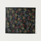 Tenture Green Earth Flowers (Devant (Horizontal))