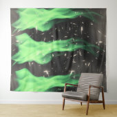 Tenture Green flame (homonymie) (En situation (horizontale))