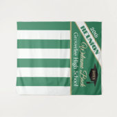 Tenture Green & Gold Class Reunion Photo Backdrop (Devant (Horizontal))