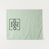 Tenture Green Table Runner Banner Business Logo Events (Devant (Horizontal))