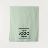 Tenture Green Table Runner Banner Business Logo Events (Devant)
