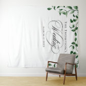 Tenture Greenery Wedding Backdrop (En situation (horizontale))