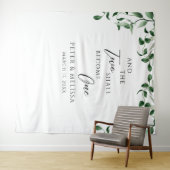 Tenture Greenery Wedding Backdrop (En situation (horizontale))