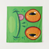 Tenture Grenouille avec dessin sur la langue (Devant (Horizontal))