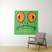 Tenture Grenouille avec dessin sur la langue (En situation)